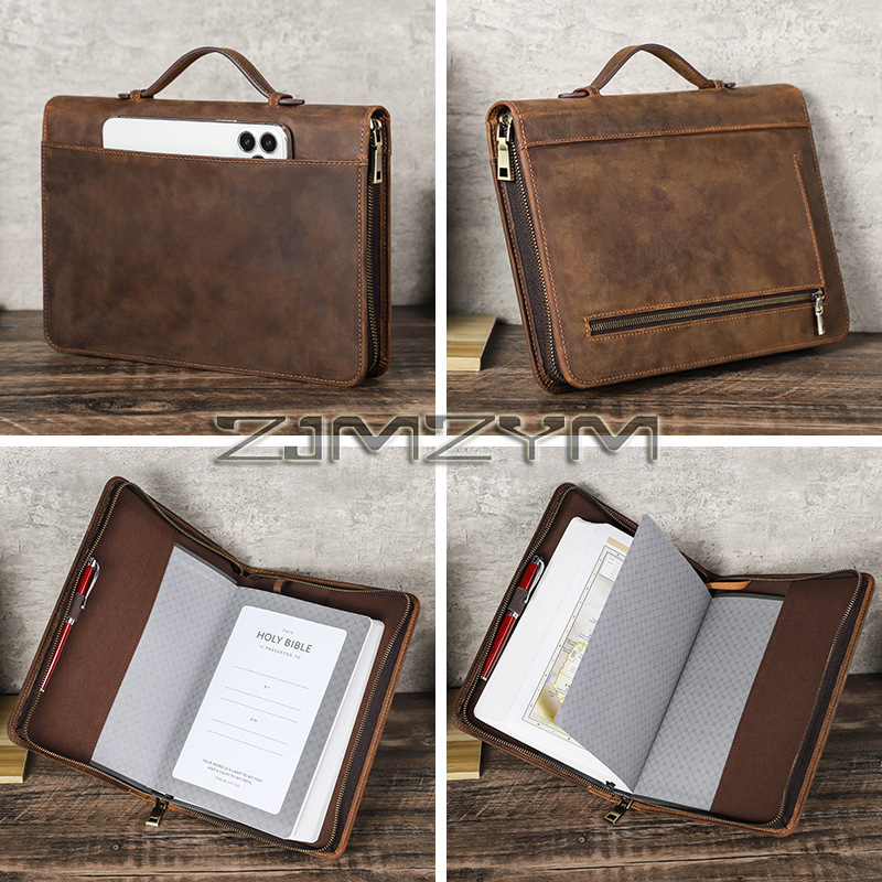 Stationery Supply Business - Funda de cuero retro para cuaderno,