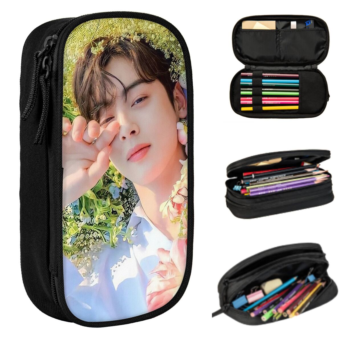 Stationery And Office Supply Chain - Estuche para lápices Cha EunWoo Kpop