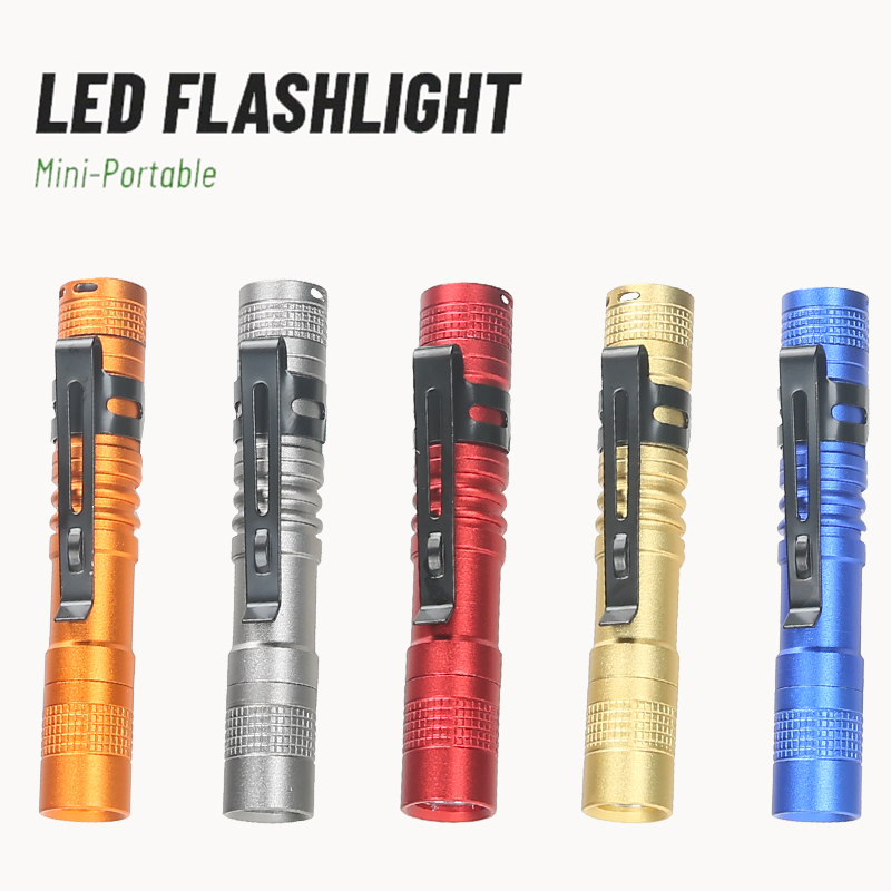 Stationery Supply - Mini linterna LED portátil con Clip