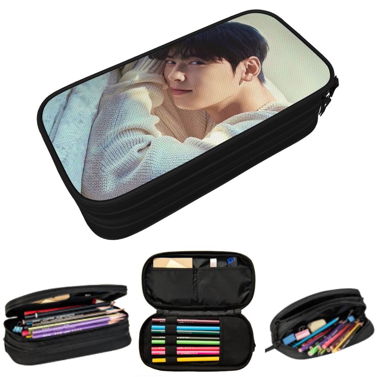 Stationery And Office Supply Chain - Estuche para lápices Cha EunWoo Kpop