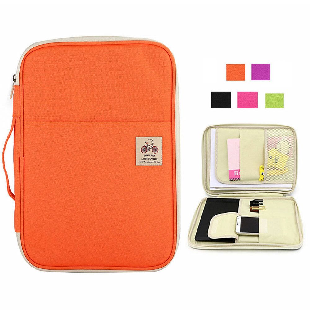 Portfolio Folder Zip - Organizador de archivos con cremallera para