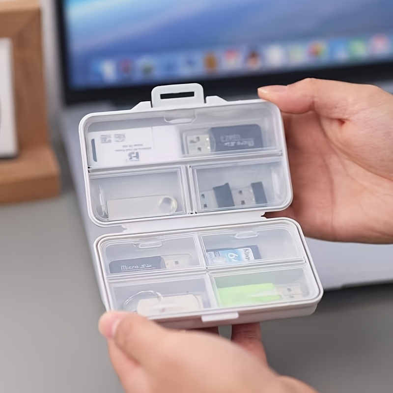 Stationery And Office Supply Stores - Caja de almacenamiento USB con compartimentos
