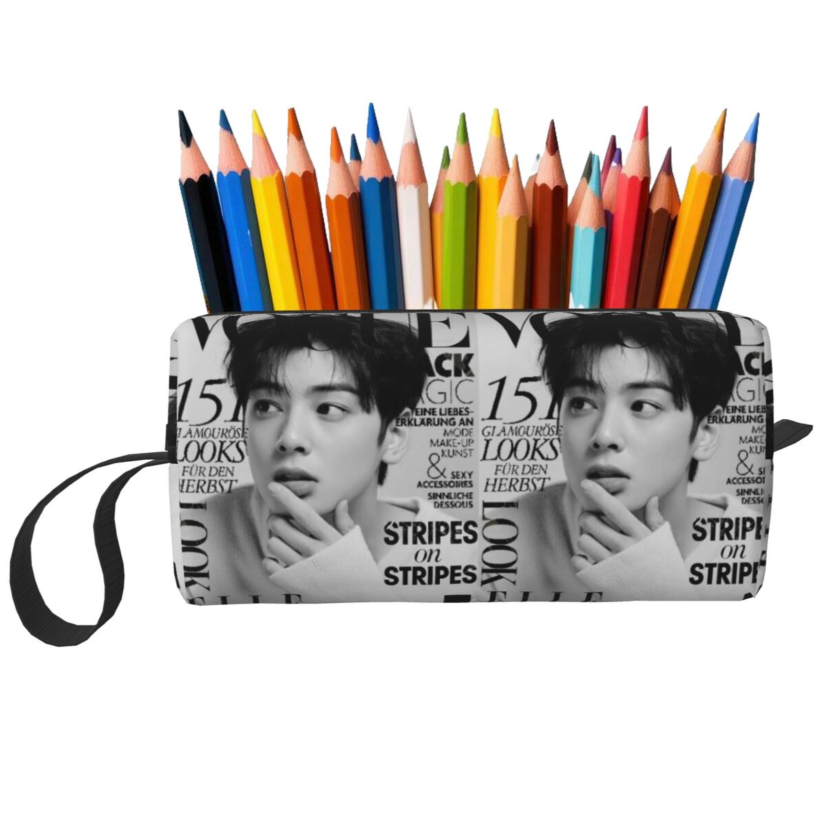 Stationery And Office Supply Chain - Estuche para lápices Cha EunWoo Kpop