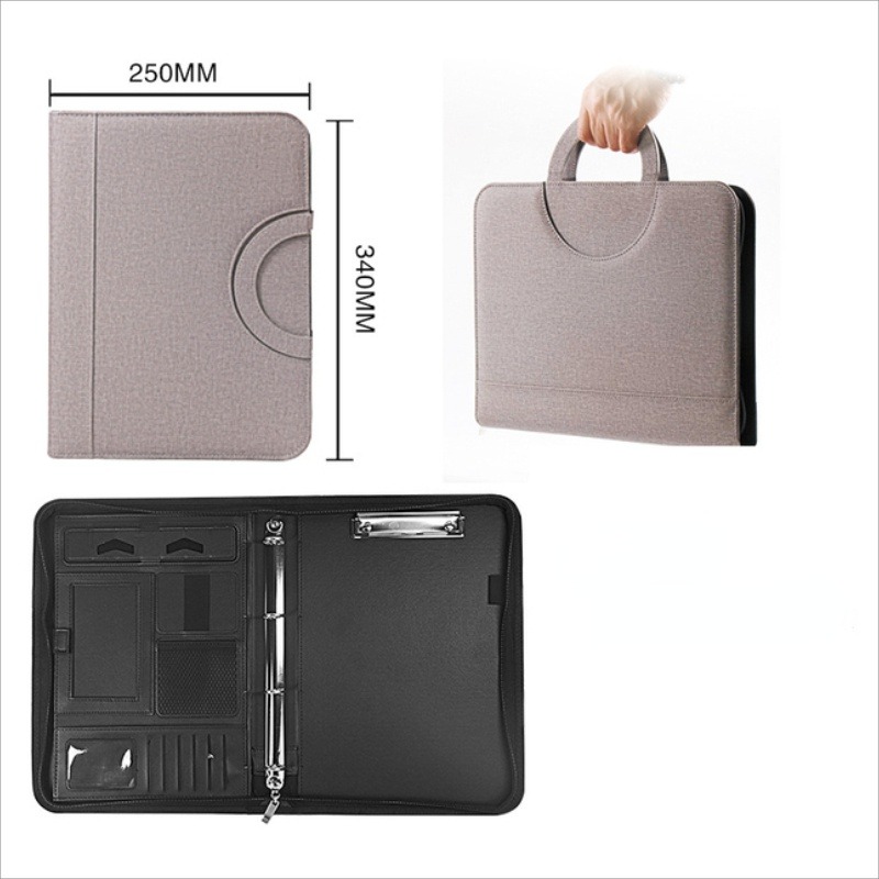 Portfolio Folder Zip - Carpeta de archivos con cremallera de