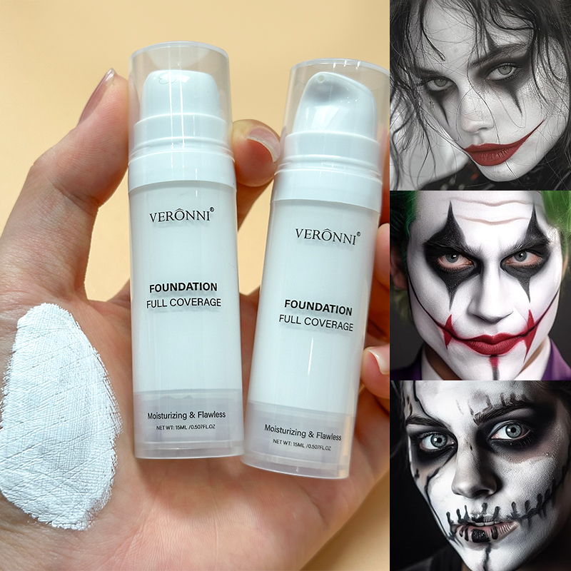 Correction Fluid White - Maquillaje blanco gótico líquido para Halloween,