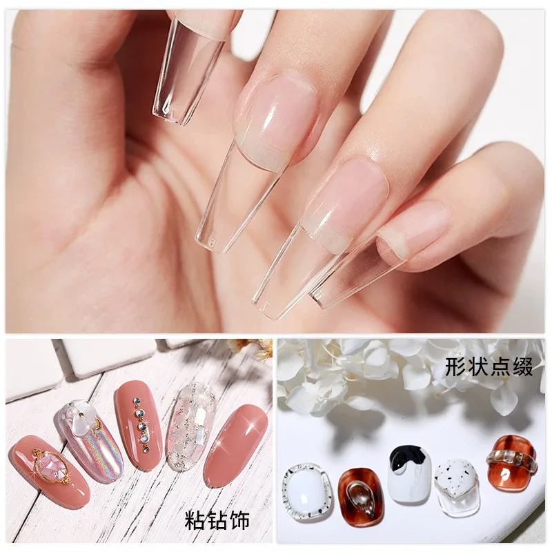 3 unids/set puntas de uñas sól - Glue Stick Pack reseña y precio