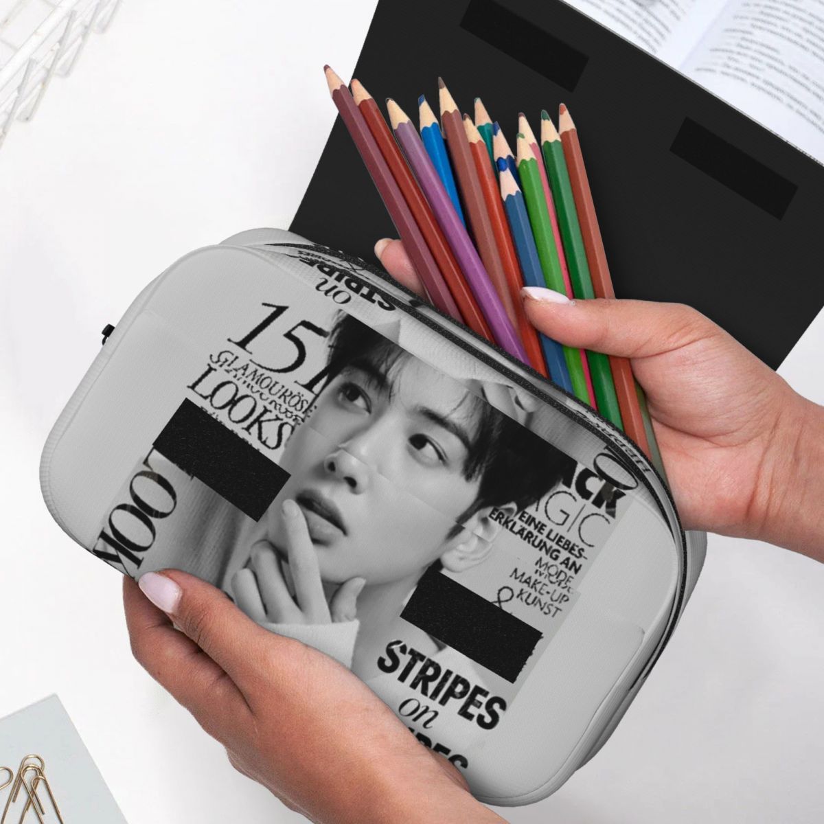 Estuche para lápices Cha EunWo - Stationery And Office Supply Chain reseña y precio