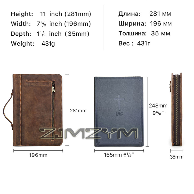 Funda de cuero retro para cuad - Stationery Supply Business reseña y precio