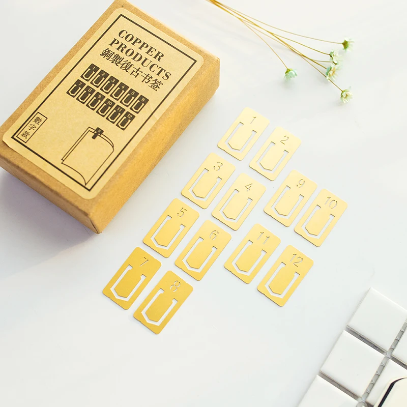 Marcapáginas de cobre Vintage, - Stationery Office And School Supply Stores reseña y precio