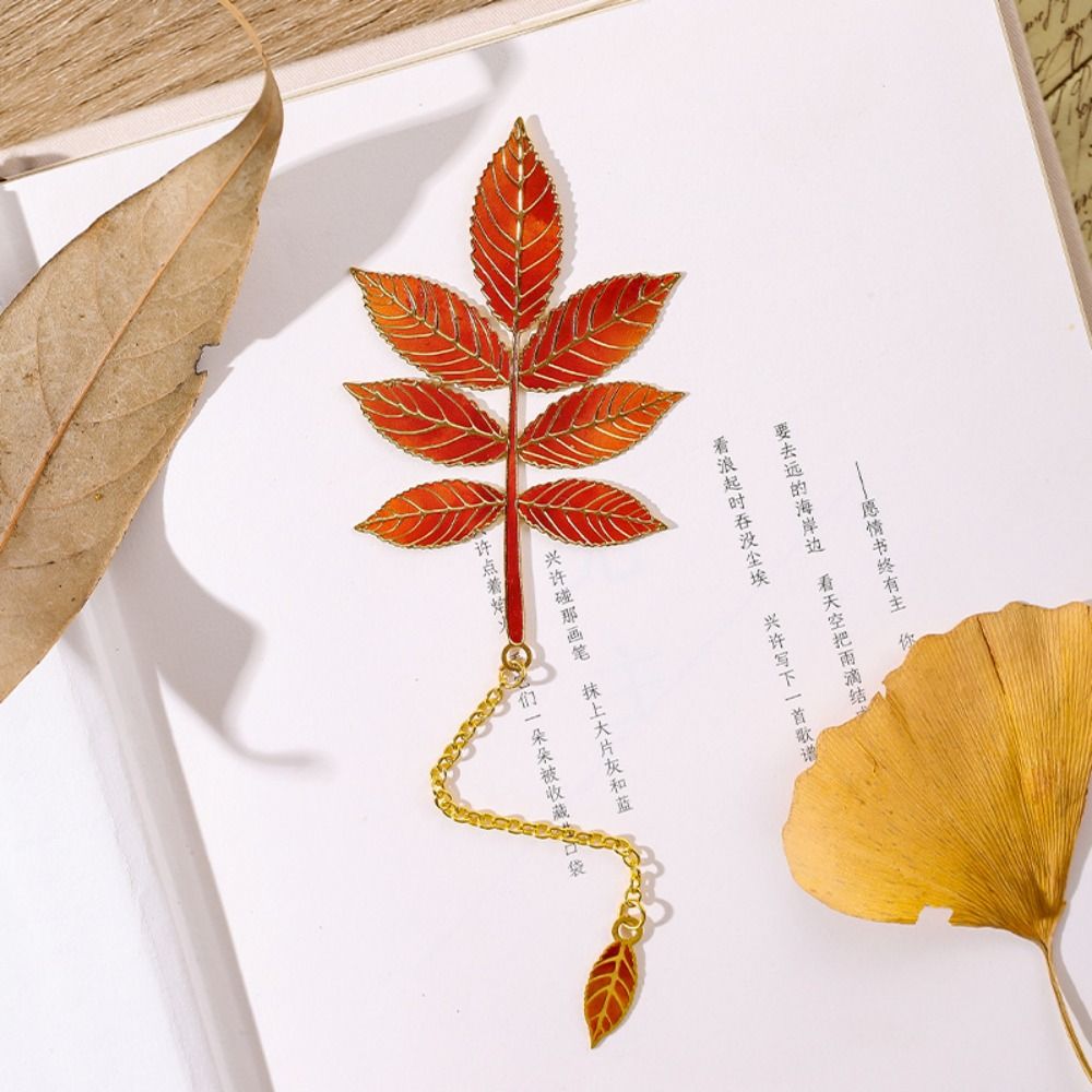 Marcapáginas de Metal con Hoja - Stationery And Office Supply Chain reseña y precio