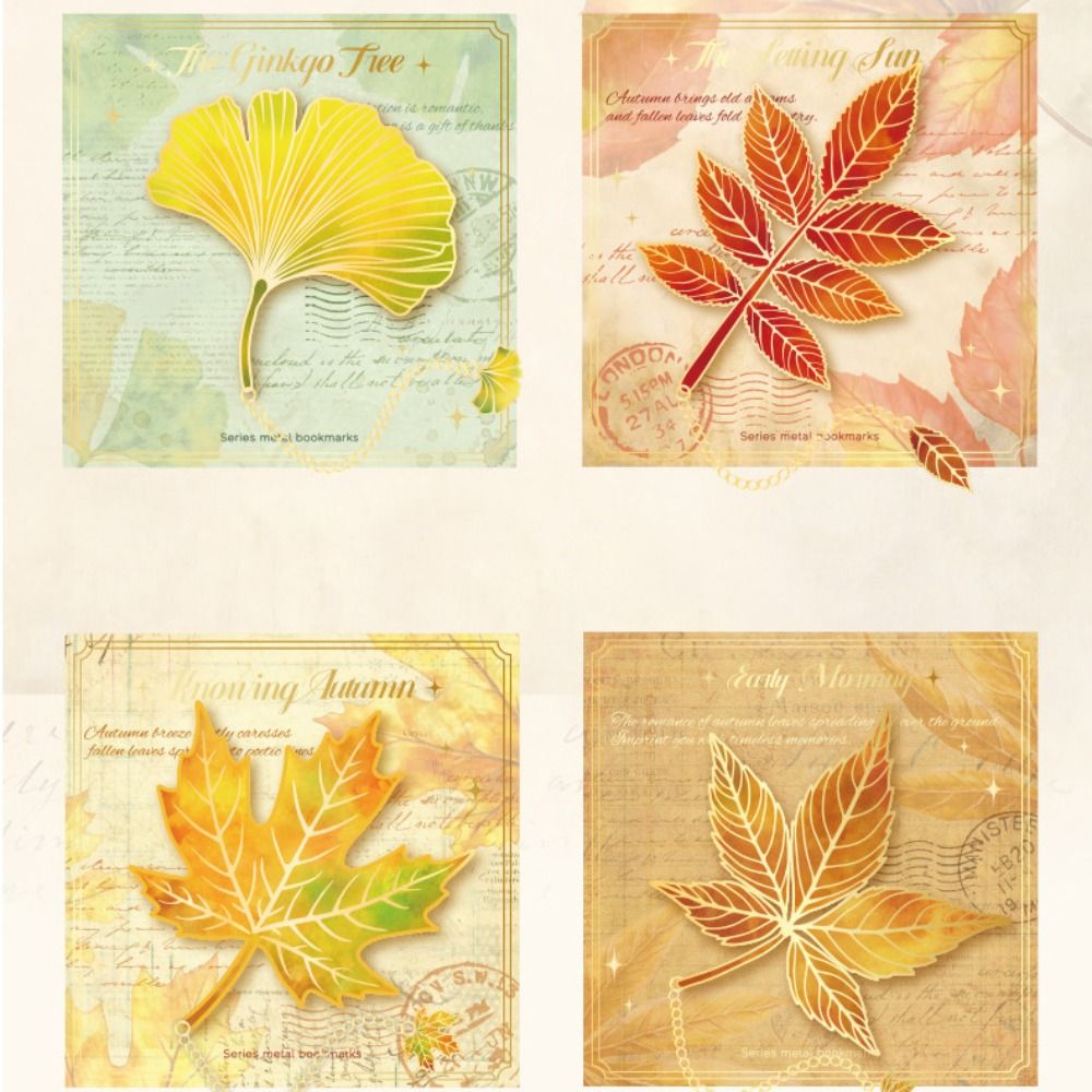 Marcapáginas bronceado de hoja - Stationery And Office Supply Chain reseña y precio