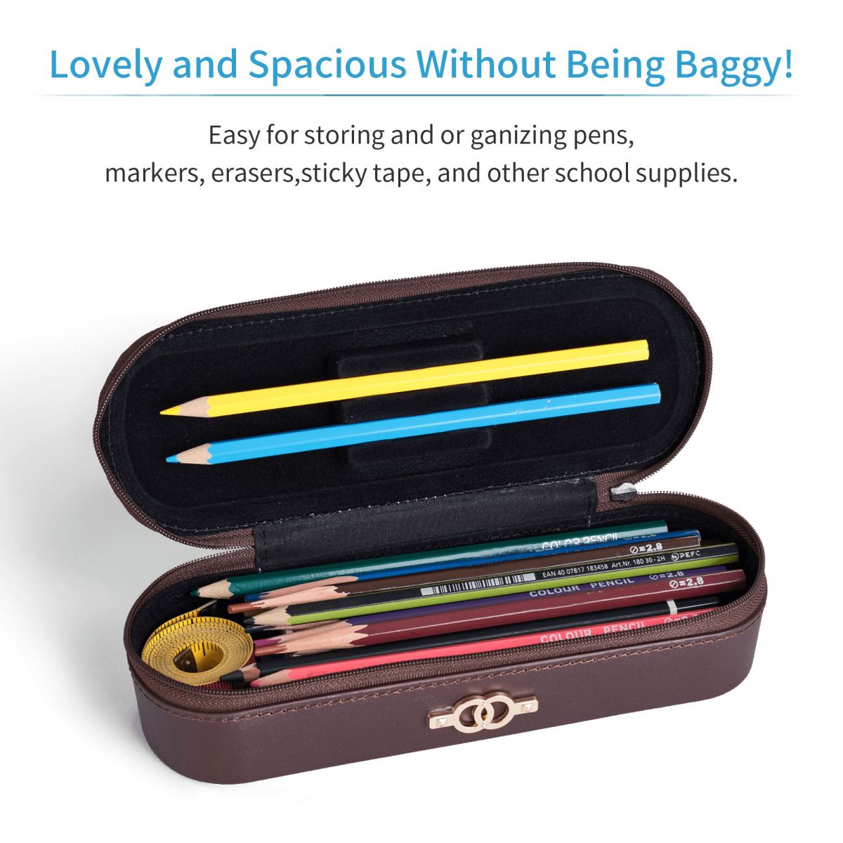 Estuche de Lápices de Cuero de - Stationery Office And School Supply Stores reseña y precio
