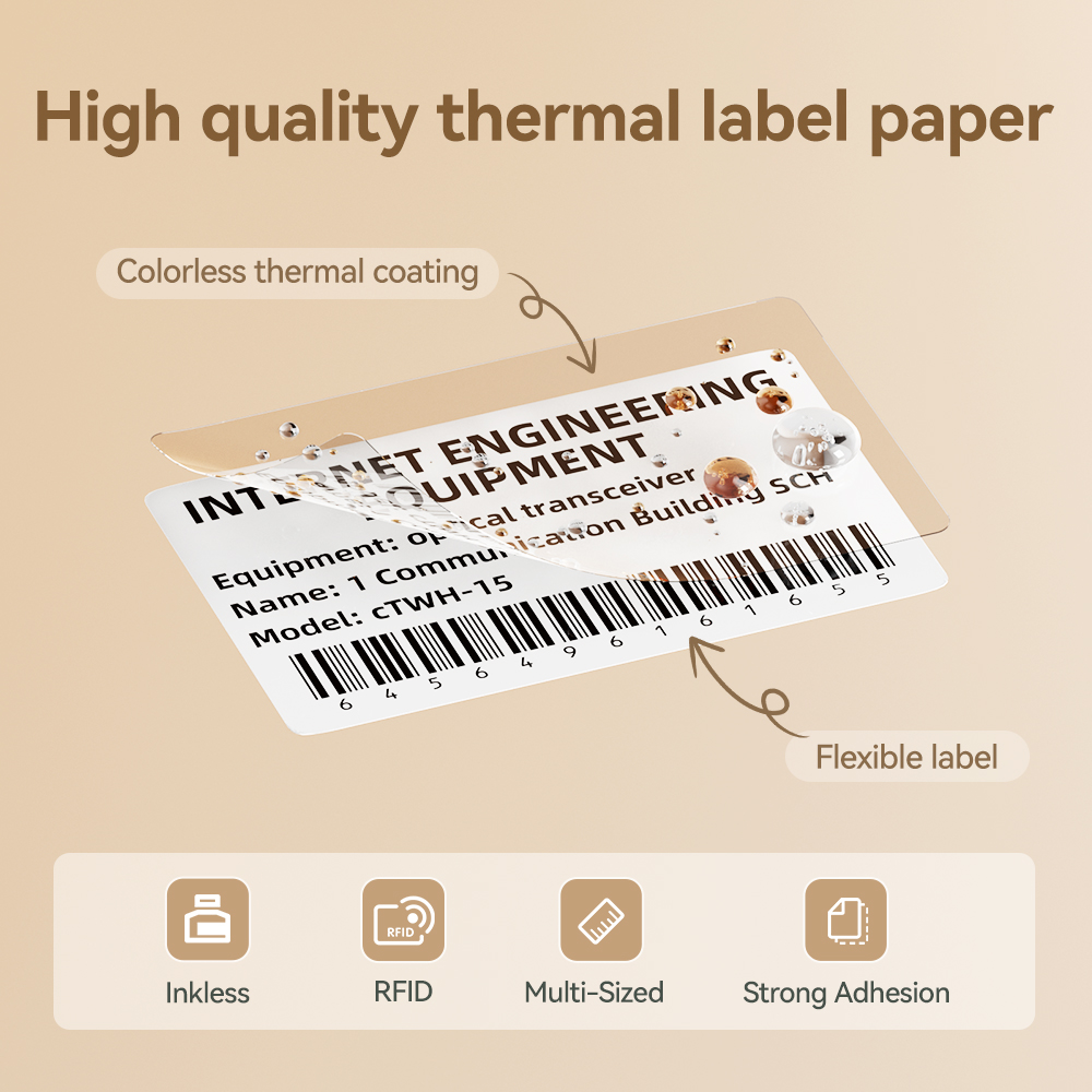 Papel de etiquetas impermeable - Label Printer Tape reseña y precio