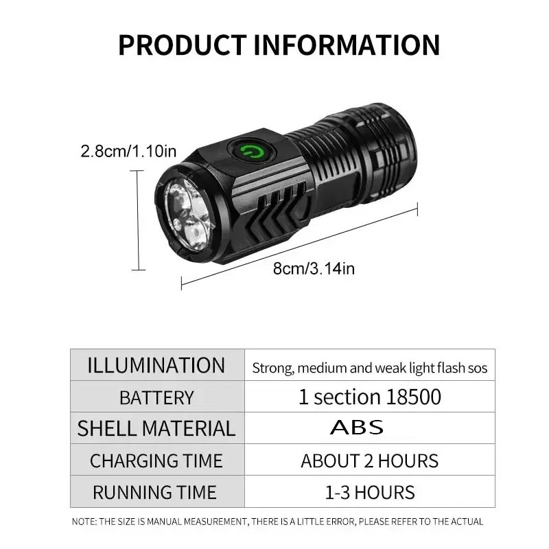 Mini linterna de 3LED con Clip - Stationery Supply reseña y precio