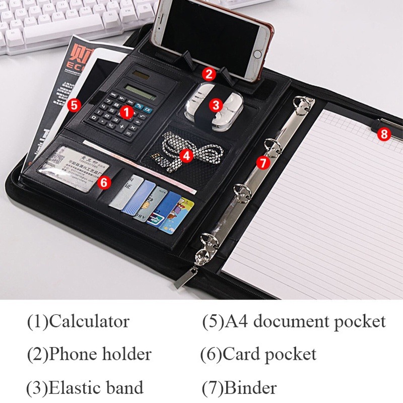 Carpeta de archivos con cremal - Portfolio Folder Zip reseña y precio